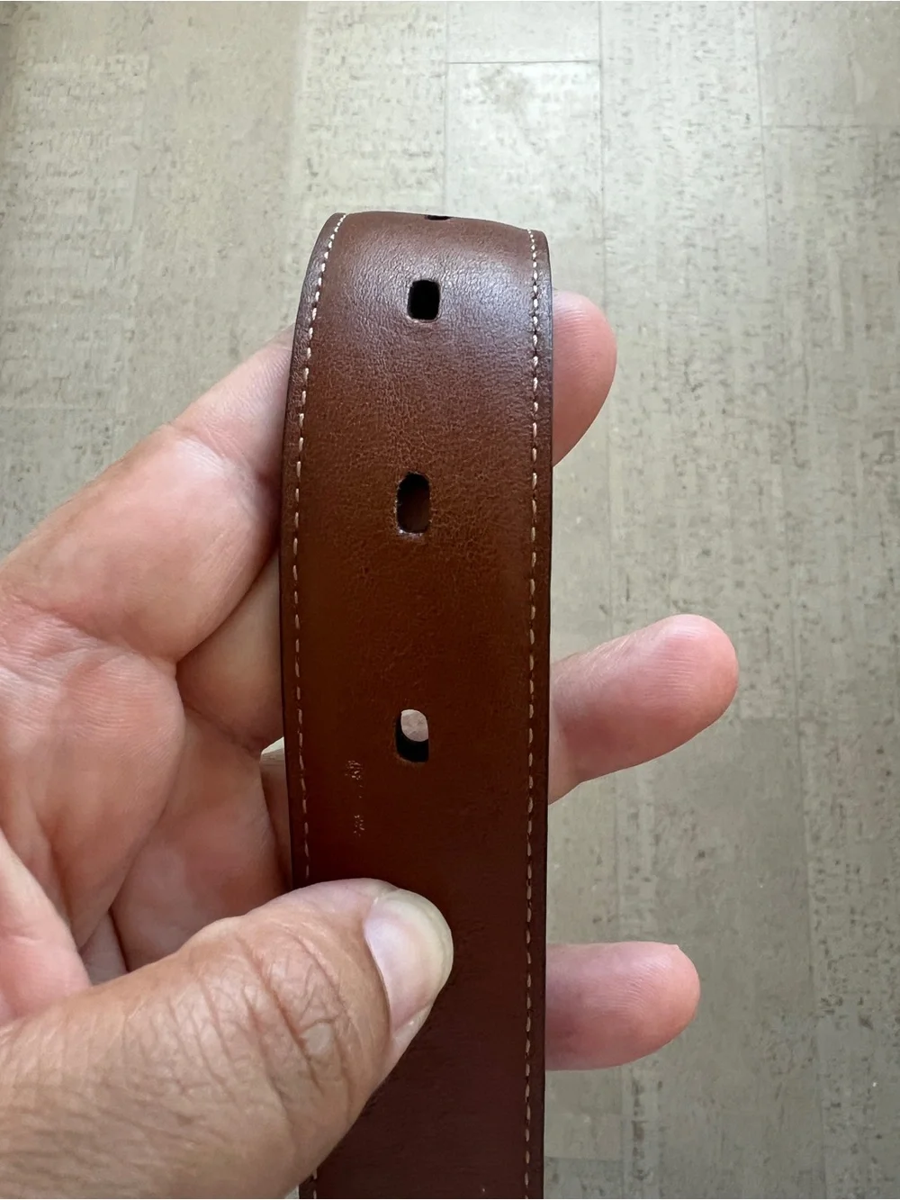 Johnston & Murphy Men's Black Leather Belt, size 36